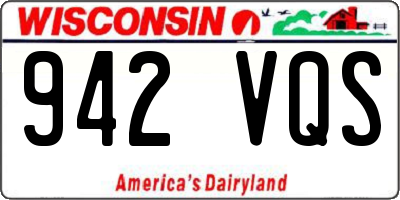 WI license plate 942VQS