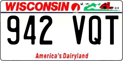 WI license plate 942VQT