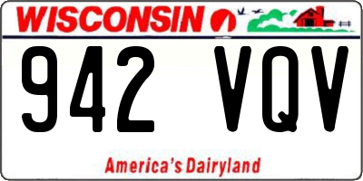 WI license plate 942VQV