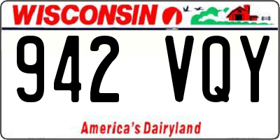 WI license plate 942VQY