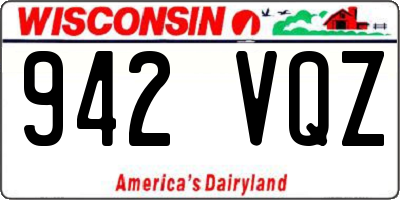 WI license plate 942VQZ