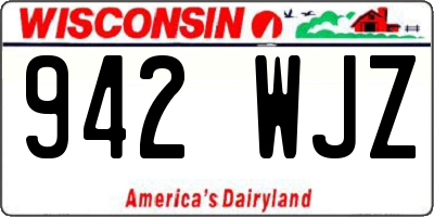 WI license plate 942WJZ
