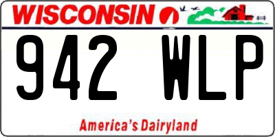 WI license plate 942WLP