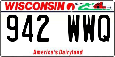 WI license plate 942WWQ
