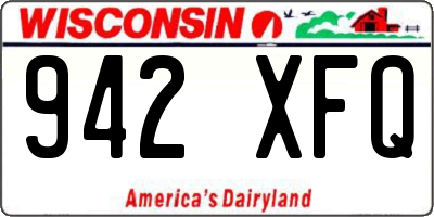 WI license plate 942XFQ