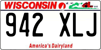 WI license plate 942XLJ