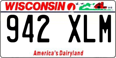 WI license plate 942XLM