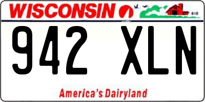 WI license plate 942XLN