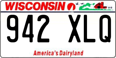 WI license plate 942XLQ
