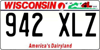 WI license plate 942XLZ
