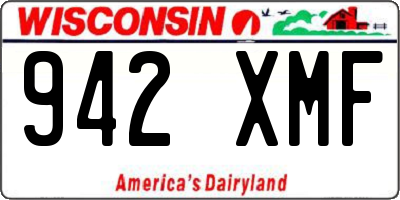 WI license plate 942XMF