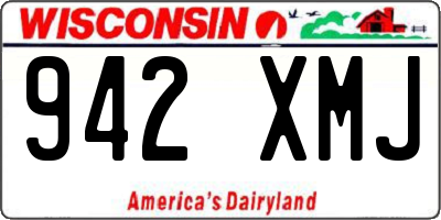 WI license plate 942XMJ