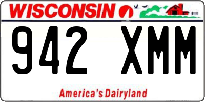 WI license plate 942XMM