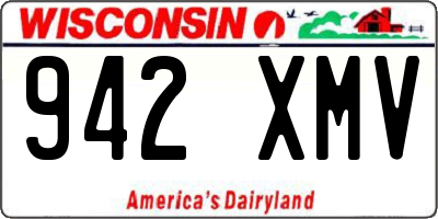 WI license plate 942XMV