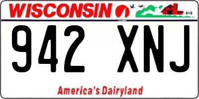 WI license plate 942XNJ