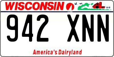 WI license plate 942XNN