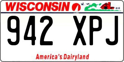 WI license plate 942XPJ