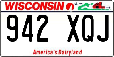 WI license plate 942XQJ