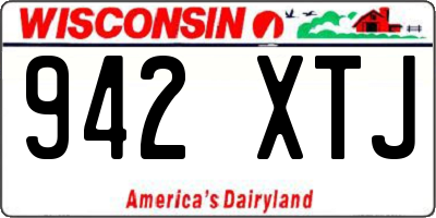 WI license plate 942XTJ