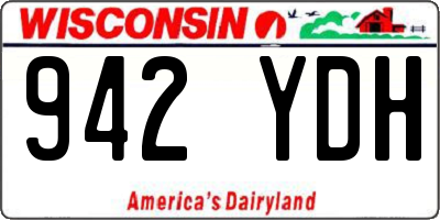 WI license plate 942YDH