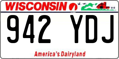 WI license plate 942YDJ