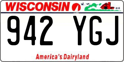 WI license plate 942YGJ