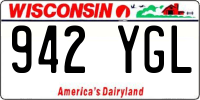WI license plate 942YGL