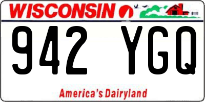 WI license plate 942YGQ