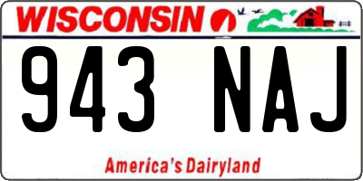 WI license plate 943NAJ