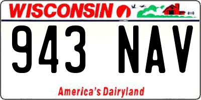WI license plate 943NAV