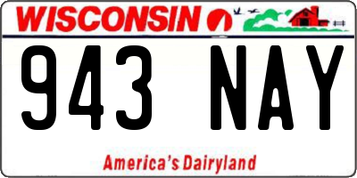 WI license plate 943NAY