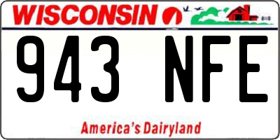WI license plate 943NFE