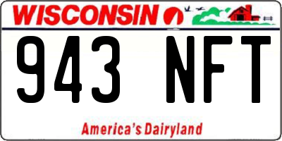 WI license plate 943NFT
