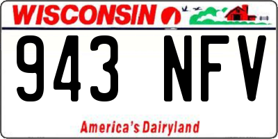 WI license plate 943NFV