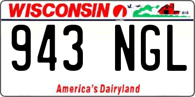 WI license plate 943NGL