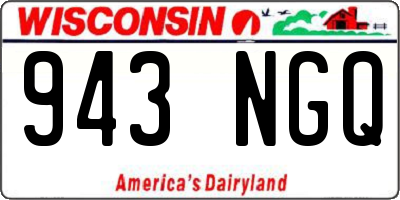 WI license plate 943NGQ