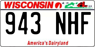 WI license plate 943NHF