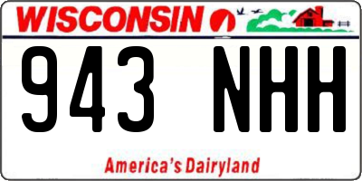 WI license plate 943NHH