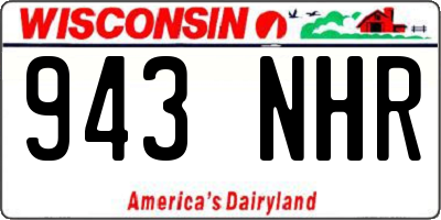 WI license plate 943NHR