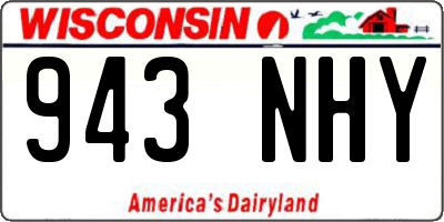 WI license plate 943NHY