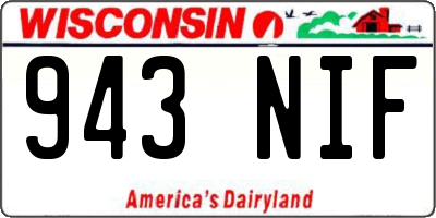 WI license plate 943NIF