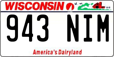 WI license plate 943NIM