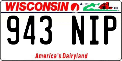 WI license plate 943NIP