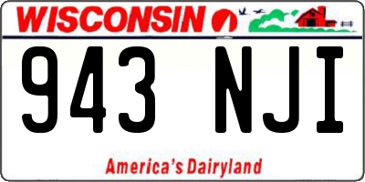 WI license plate 943NJI