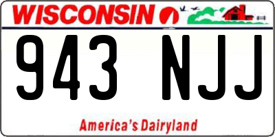 WI license plate 943NJJ