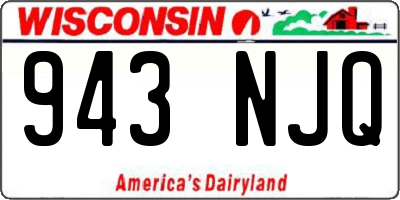 WI license plate 943NJQ