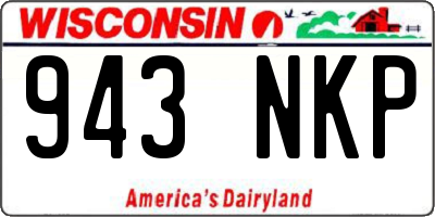 WI license plate 943NKP