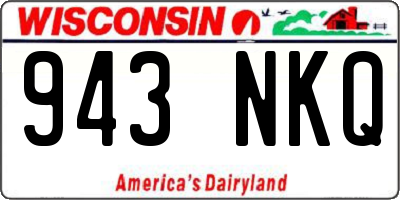 WI license plate 943NKQ