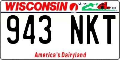 WI license plate 943NKT