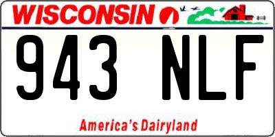 WI license plate 943NLF